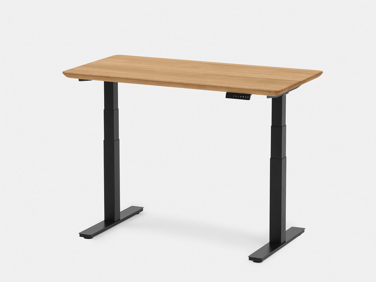 Bureau électrique - table assis-debout - 160x80 - plateau en chêne