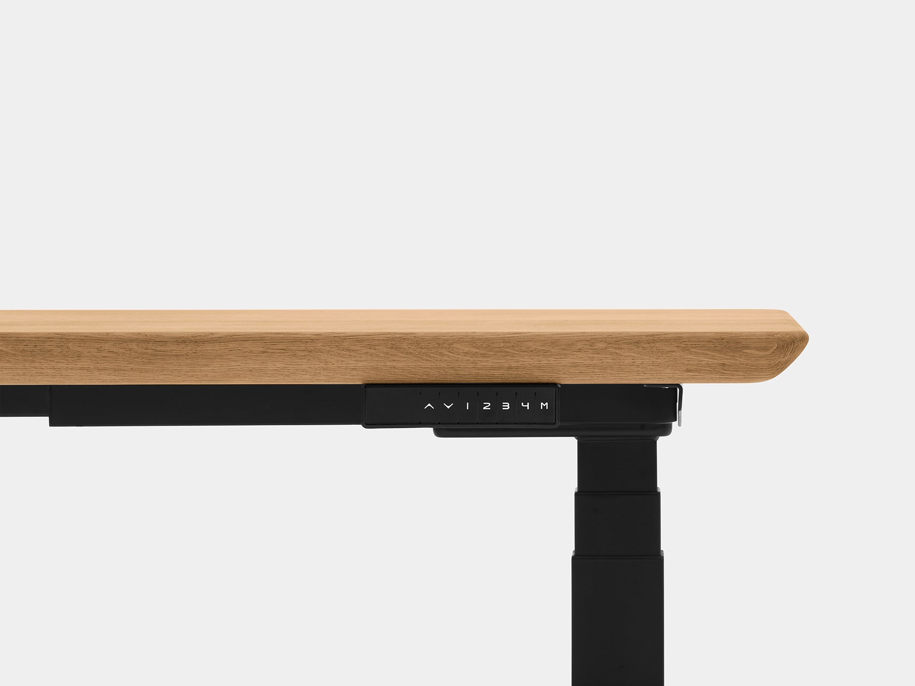 Standing desk with solid deals wood top by uplift desk