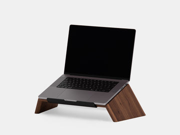 oakywood walnut wooden laptop stand | walnut, 