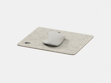 oakywood stone grey felt mouse pad | stone grey
